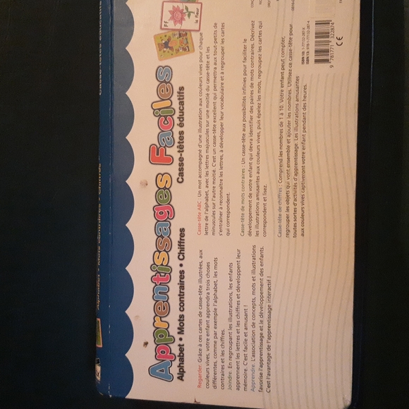 Apprentissages Faciles Casse-têtes Éducatifs Alphabet Mots contraires Chiffres - Picture 3 of 6